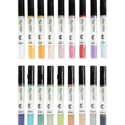 Plus Color Tusch, L: 14,5 cm, spets 1-2 mm, mixade färger, 5,5 ml, 18 st./ 1 förp.