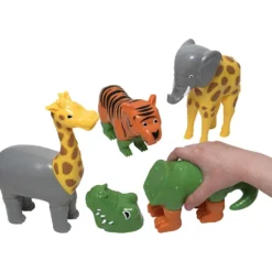 Polydron Magnetiska Djur Mixa och Matcha , vilda djur, 16 delar/ 1 set