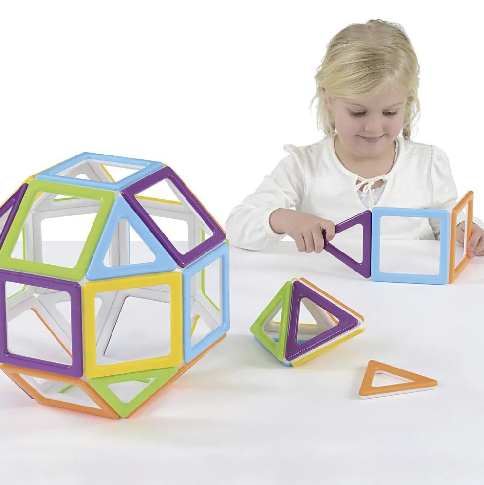 Polydron Megamag Klassuppsättning, starka färger, 36 delar/ 1 set