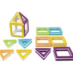 Polydron Megamag Klassuppsättning, starka färger, 36 delar/ 1 set