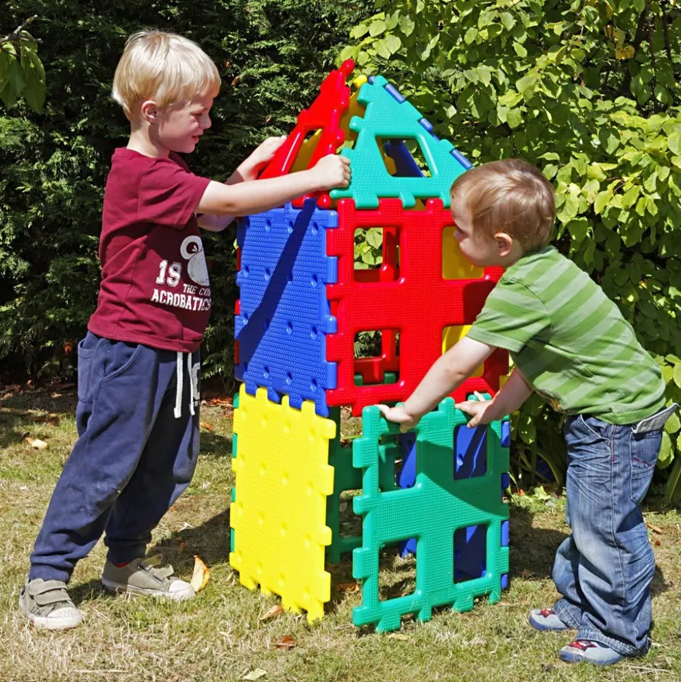 Polydron XL, stl. 36-40 cm, colorful, 12 delar/ 1 set