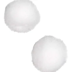 Pompoms, Dia. 20 mm, vit, 100 st./ 1 förp.