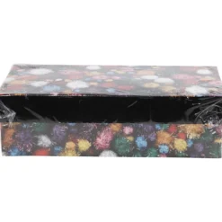 Pompoms,pompong, Dia. 15-40 mm, glitter, ca. 400 st., starka färger, 300 g/ 1 förp.