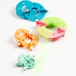 Pompomverktyg, Dia. 3,5+5,5+7+9 cm, 4 st./ 1 set