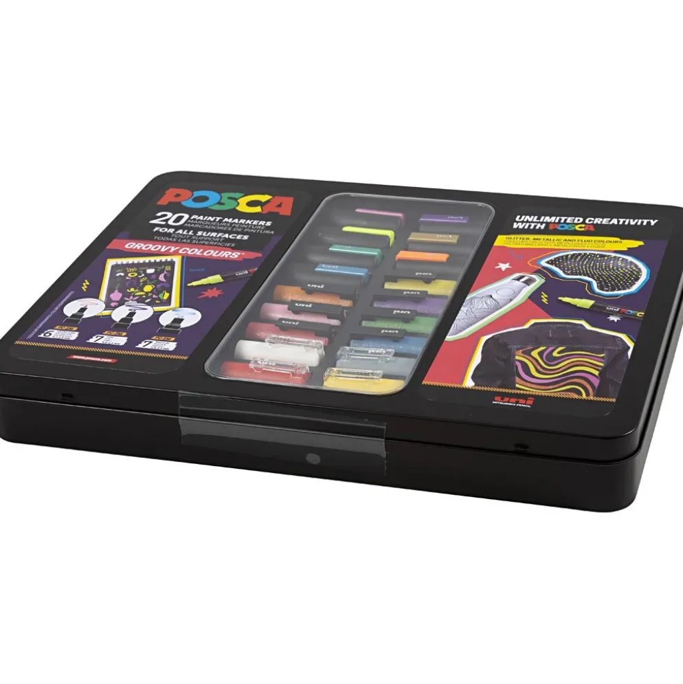 Posca case, groovy colours, 20 st./ 1 förp.