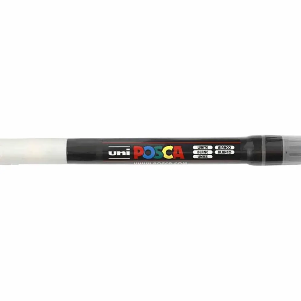 Posca Marker , nr. PCF350, spets 1-10 mm, Pensel, vit, 1 st.