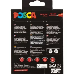 Posca Marker , nr. PC-1MR, spets 0,7 mm, extra fine, 8 st./ 1 st.