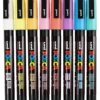 Posca Marker , nr. PC-3M, spets 0,9 - 1,3 mm, Fine, mixade färger, 8 mix./ 1 förp.