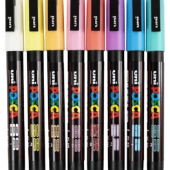 Posca Marker , nr. PC-3M, spets 0,9 - 1,3 mm, Fine, mixade färger, 8 mix./ 1 förp.