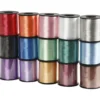 Presentsnören, B: 10 mm, blank, mixade färger, 15x50 m/ 1 förp.