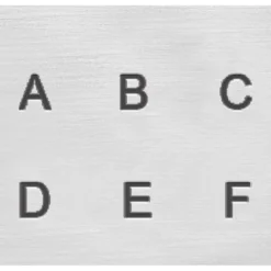 Prägelstämplar, stora bokstäver, stl. 3 mm, Font: Sans Serif , 27 st./ 1 set