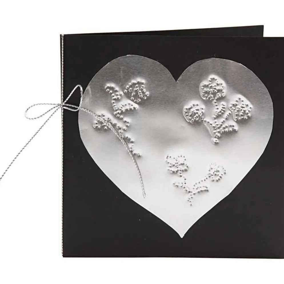 Präglingsfolie, A5, ark 148x210 mm, tjocklek 0,9 mm, silver, 10 st./ 1 förp.
