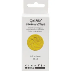 Prickig Keramikglasyr, 999-1060 °C, täckande, Yellow haze, 60 ml/ 1 burk