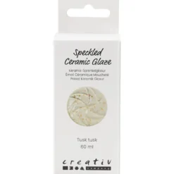 Prickig Keramikglasyr, 999-1060 °C, täckande, tusk tusk, 60 ml/ 1 burk