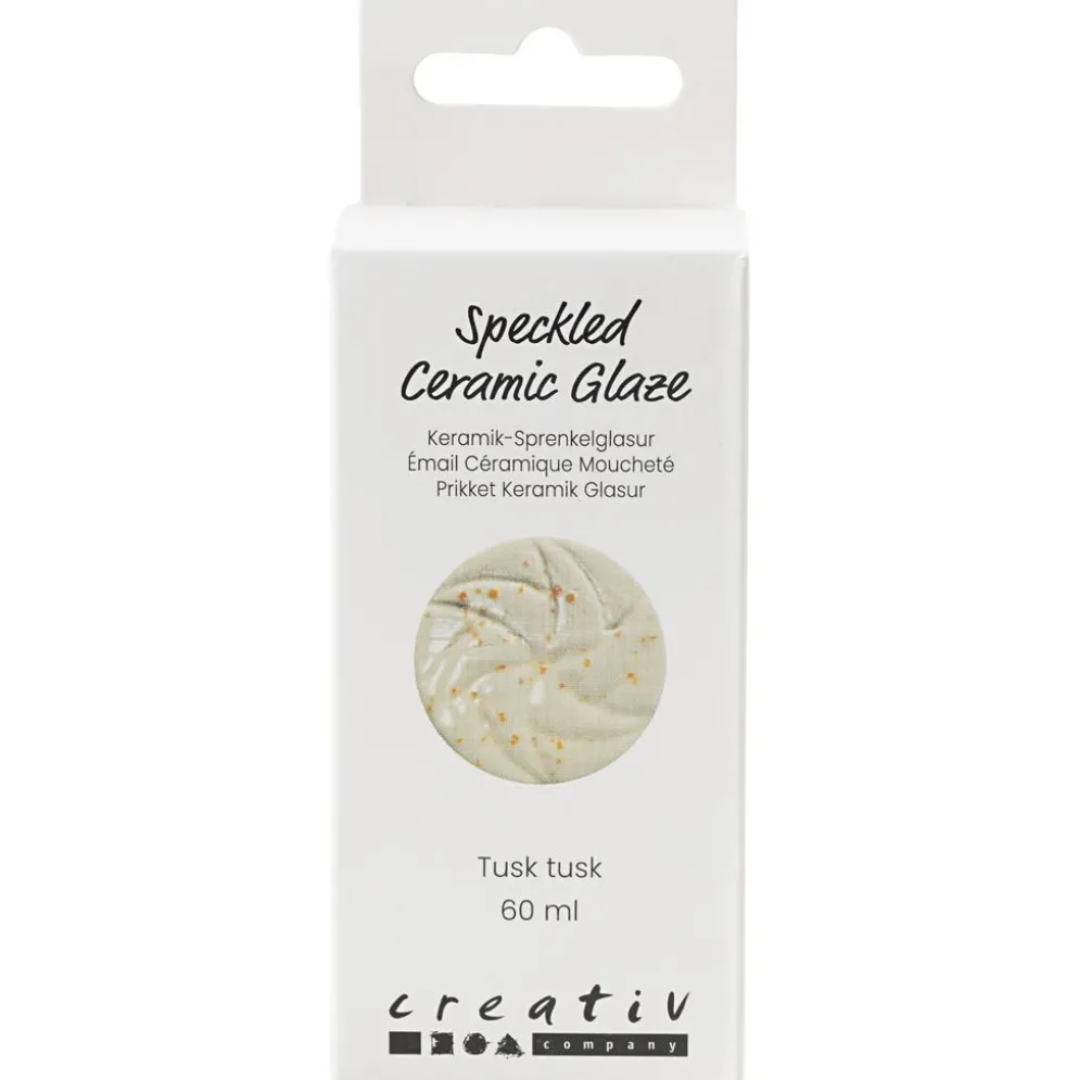 Prickig Keramikglasyr, 999-1060 °C, täckande, tusk tusk, 60 ml/ 1 burk