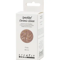 Prickig Keramikglasyr, 999-1060 °C, täckande, pinky, 60 ml/ 1 burk