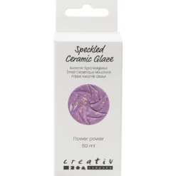 Prickig Keramikglasyr, 999-1060 °C, täckande, flower power, 60 ml/ 1 burk