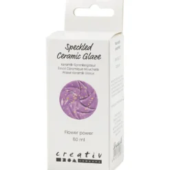 Prickig Keramikglasyr, 999-1060 °C, täckande, flower power, 60 ml/ 1 burk