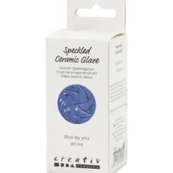 Prickig Keramikglasyr, 999-1060 °C, täckande, blue by You, 60 ml/ 1 burk