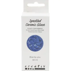 Prickig Keramikglasyr, 999-1060 °C, täckande, blue by You, 60 ml/ 1 burk
