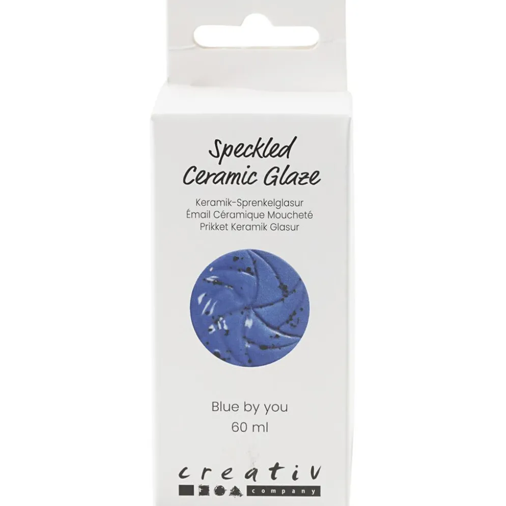 Prickig Keramikglasyr, 999-1060 °C, täckande, blue by You, 60 ml/ 1 burk