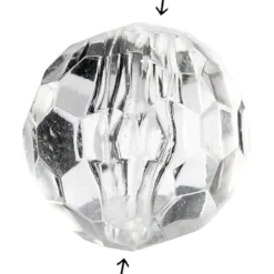 Prismor, stl. 12 mm, Hålstl. 1,2 mm, blank transparent, 77 st./ 1 förp.