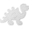 Pärlplattor, Dinosaurie, H: 15,5 cm, B: 22 cm, JUMBO, klar