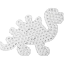 Pärlplattor, Dinosaurie, H: 15,5 cm, B: 22 cm, JUMBO, klar