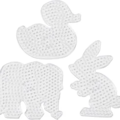 Pärlplattor, stl. 15-17x14-19 cm, JUMBO, klar, 3 st./ 1 förp.