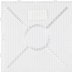 Pärlplattor, stor ihopsättningsbar kvadrat, stl. 15x15 cm, medium, klar, 1 st.