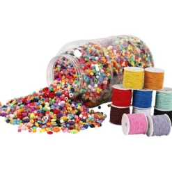 Pärlspann och Elastisk Tråd, 1 set