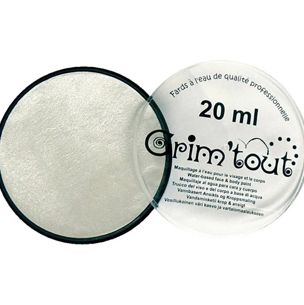 Professionell ansiktsmålning nyans, vit, pärlemor, 20 ml/ 1 burk
