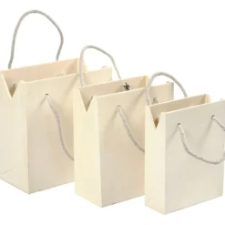 Påsar med handtag, H: 12+14+16 cm, D: 5+7+9 cm, B: 16+16,5+18 cm, 3 st./ 1 set