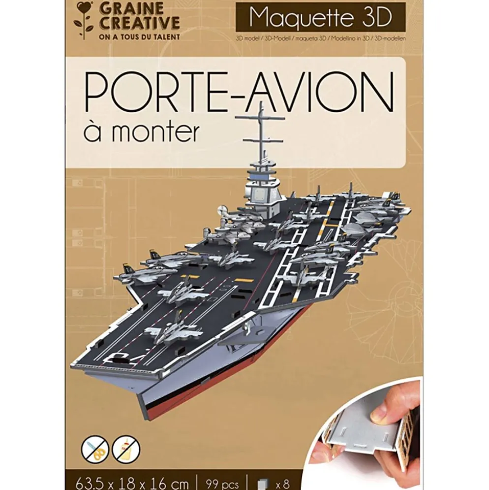 Pussel av 3D, stl. 63,5x18x16 cm, 1 förp.