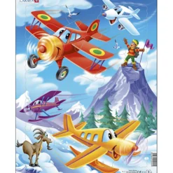 Pussel, flygplan, stl. 28,5x36,5 cm, 20 brickor, 1 st.