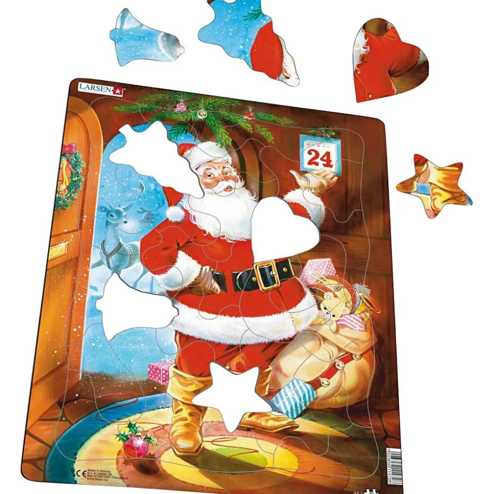Pussel, Jultomte, stl. 28,5x36,5 cm, 33 brickor, 1 st.