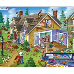 Pussel, stl. 28x36 cm, 58-62 brickor, 2 st./ 1 set