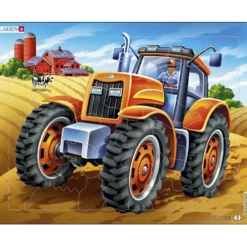 Pussel, traktor, stl. 28,5x36,5 cm, 37 brickor, 1 st.