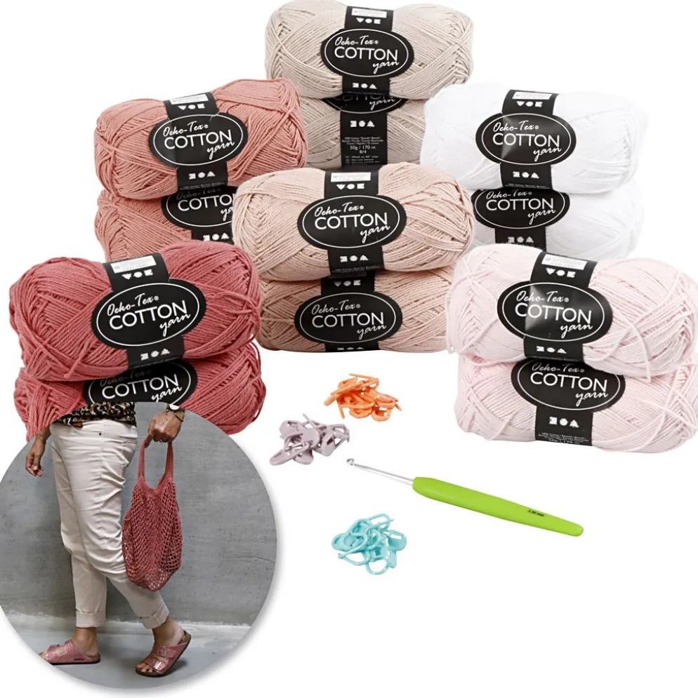 Pysselset - Virka, rosa, 1 set