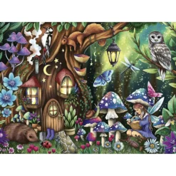 Ravensburger pussel Kattungar, Den magisk skogen, 1000 brickor, 1 förp.