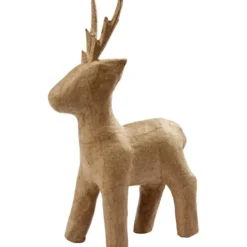Rådjur av papier-maché, H: 22,5 cm, 1 st.