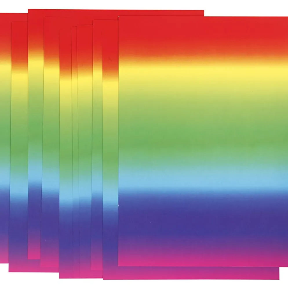 Regnbågskartong, A4, ark 210x297 mm, 180 g, 10 ark/ 1 förp.