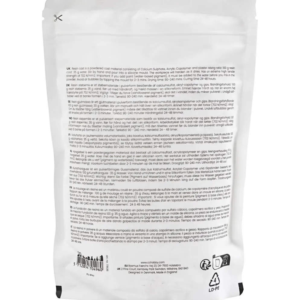 Resin Gjutmassa, vit, 800 g/ 1 förp.