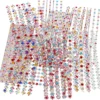 Rhinestones/Rhinstenar, Dia. 2-10 mm, ark 27x9 cm, Innehållet kan variera , 12 mix. ark/ 1 förp.
