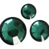 Rhinestones, rund kägla, stl. 6+8+10 mm, grön, 35 st./ 1 förp.
