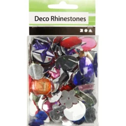 Rhinestones, stl. 10-15 mm, 15 g/ 1 förp.