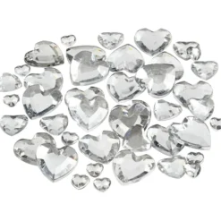 Rhinestones, stl. 6+10+14 mm, silver, 252 st./ 1 förp.