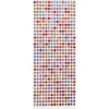 Rhinstenar stickers, Dia. 4-6 mm, ark 16x9,5 cm, mixade färger, 10 ark/ 1 förp.