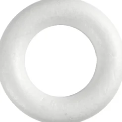 Ring med platt baksida, stl. 20 cm, tjocklek 25 mm, vit, 1 st.