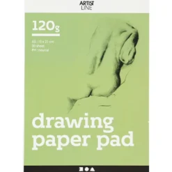 Ritblock, A5, ark 148x210 mm, 120 g, vit, 30 ark/ 1 st.